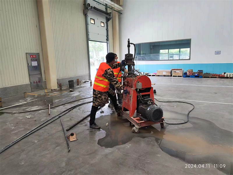 林口厂房地面下沉塌陷注浆加固施工